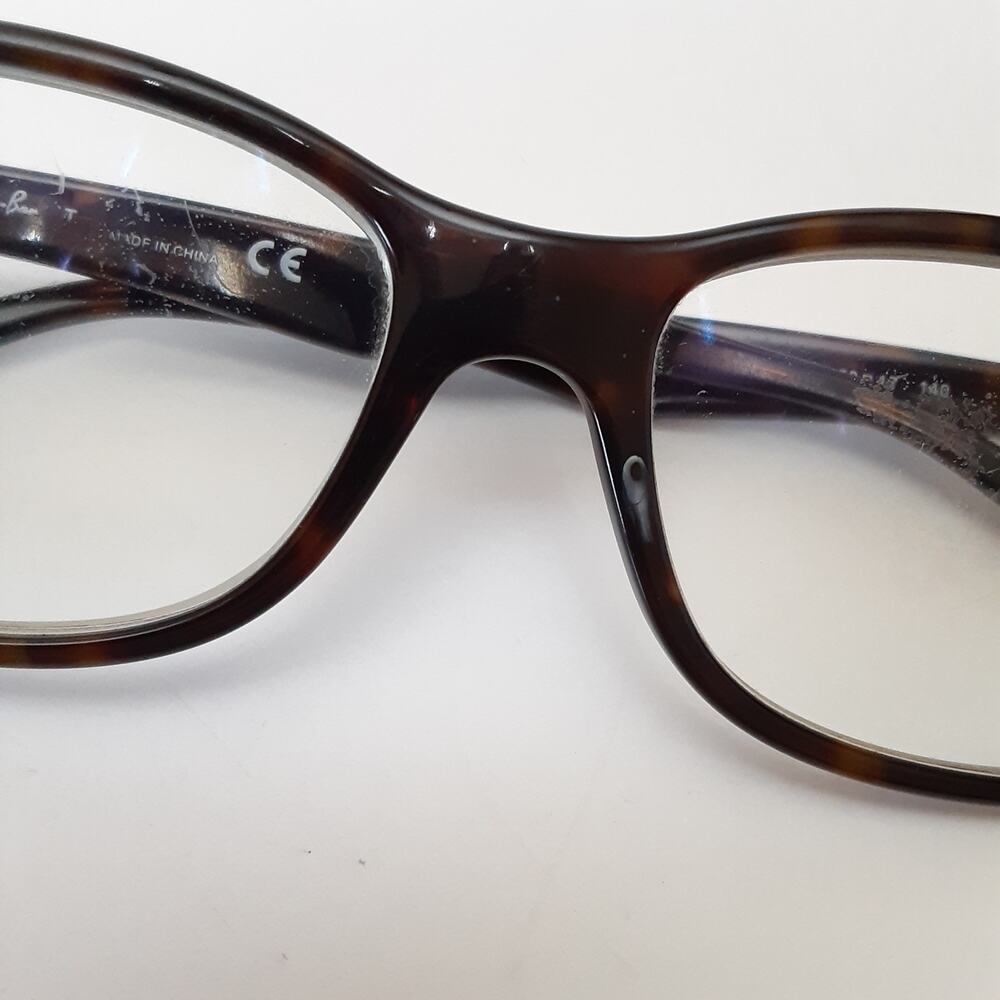 Ray Ban Tortoise Shell Eyeglasses RB 5228 Optics Rectangle Frames ONLY - Picture 14 of 16